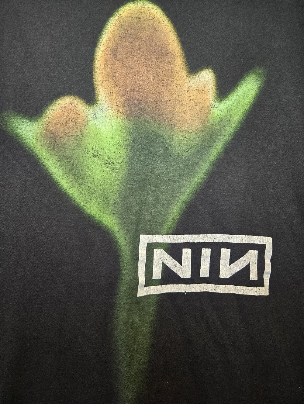 Nine Inch Nails Blurry Flower Band Tee Shirt Unisex Medium Music 90s Y2k - Picture 3 of 5
